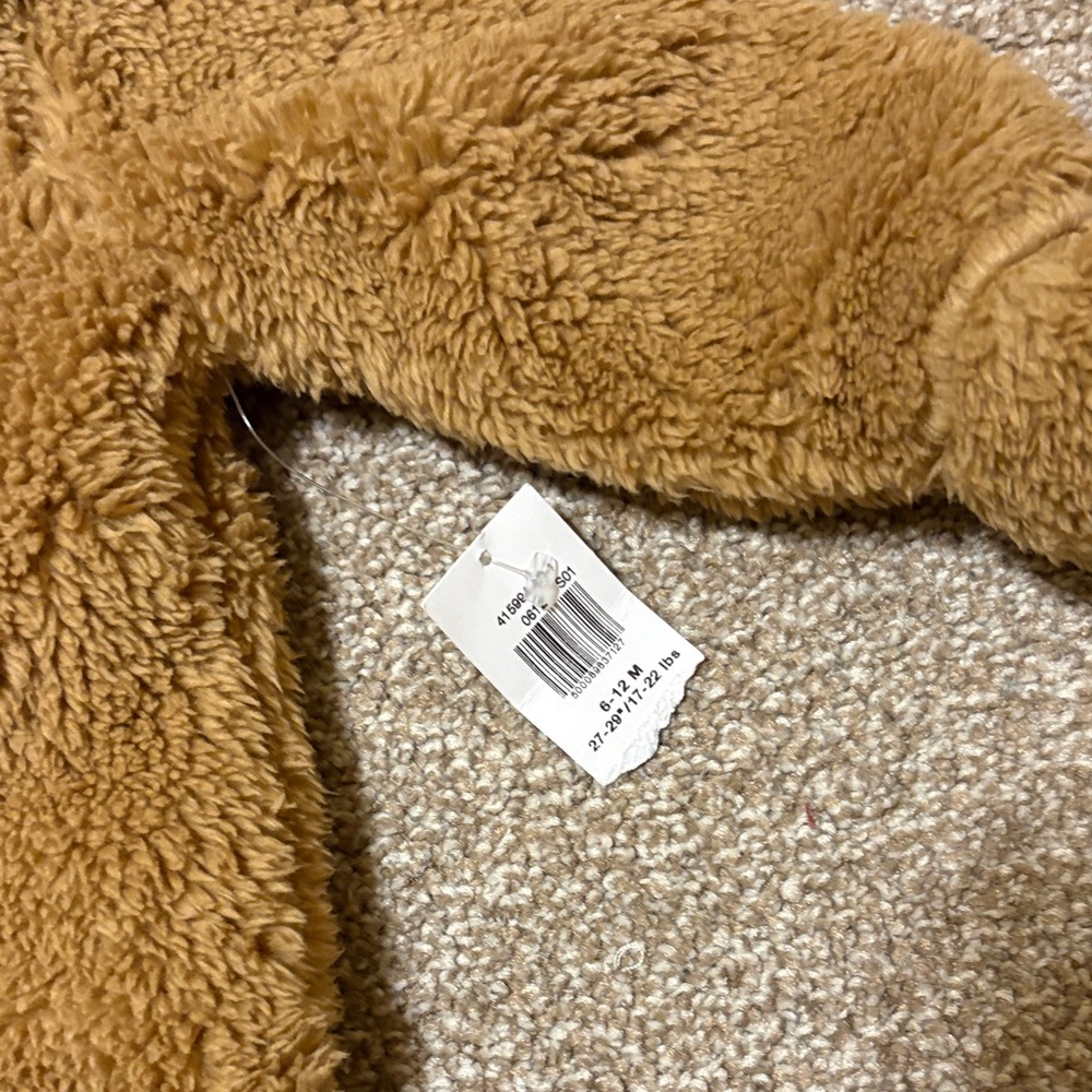 Old Navy Brown Fleece baby outerwear 6-12 months - Picture 2 of 3